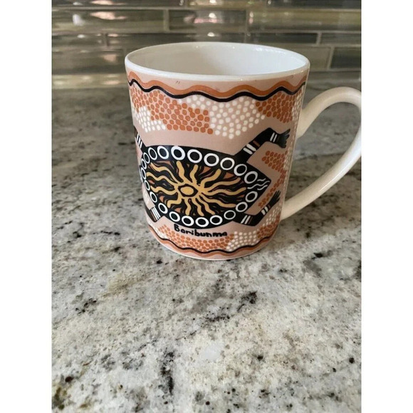 Australian Geographic Coffee 12oz Tea Mug Baribunma “Turtle Dreaming” Pam Hall - Picture 4 of 11